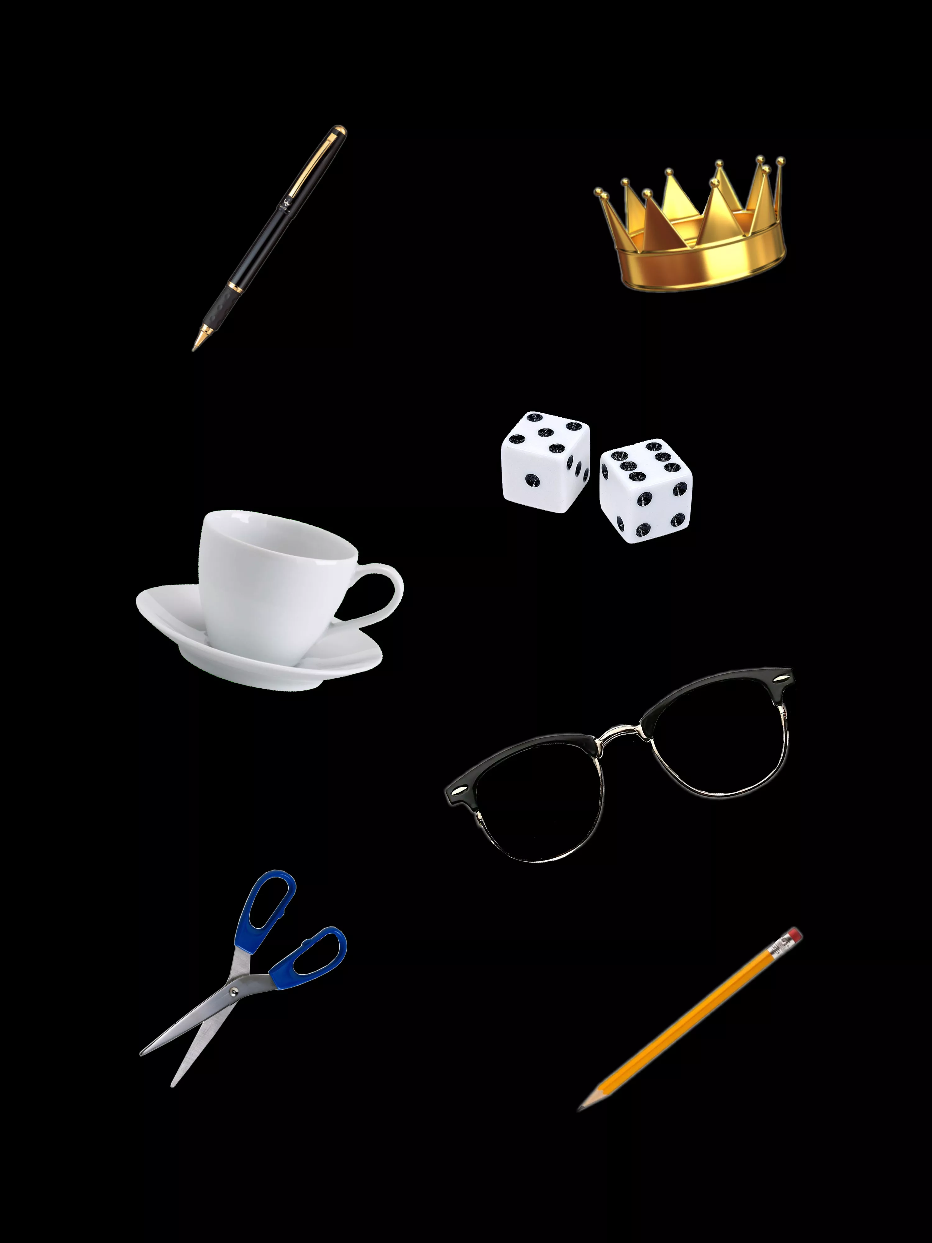 random items used in Kim's Game memory challenge